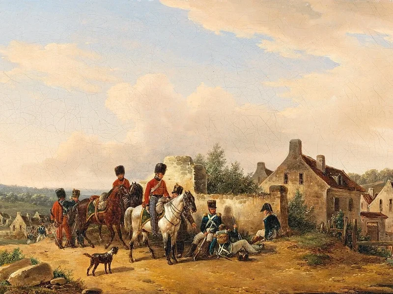 1800-Edouard Swebach - Soldati dell'Impero francese